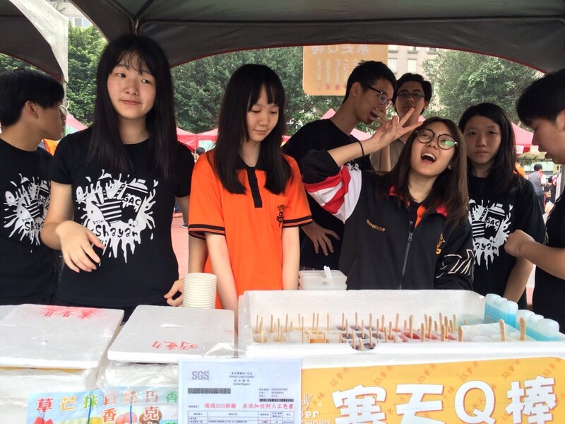 話拳寒天Q棒園遊會前置擺攤準備與人潮